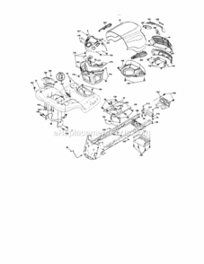 Page B Diagram and Parts List for 917287500  Craftsman Lawn Tractor
