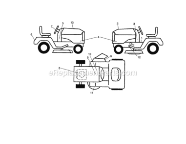 Page F Diagram and Parts List for 917287500  Craftsman Lawn Tractor