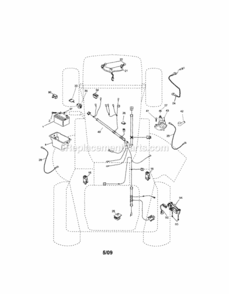Page A Diagram and Parts List for 917288030  Craftsman Lawn Tractor