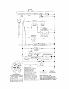 Page K Diagram and Parts List for 917288030  Craftsman Lawn Tractor