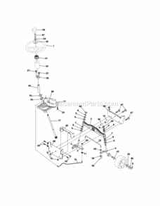 Page E Diagram and Parts List for 917288030  Craftsman Lawn Tractor