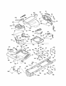 Page B Diagram and Parts List for 917288040  Craftsman Lawn Tractor