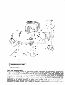 Page D Diagram and Parts List for 917288040  Craftsman Lawn Tractor
