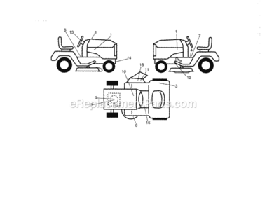Page G Diagram and Parts List for 917288040  Craftsman Lawn Tractor