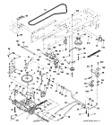 Ground Drive Diagram and Parts List for 917288071  Craftsman Lawn Tractor