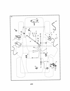 Page A Diagram and Parts List for 917288080  Craftsman Lawn Tractor