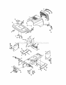 Page B Diagram and Parts List for 917288080  Craftsman Lawn Tractor