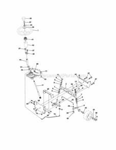 Page D Diagram and Parts List for 917288080  Craftsman Lawn Tractor
