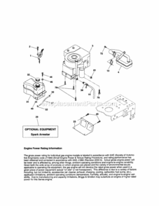 Page E Diagram and Parts List for 917288080  Craftsman Lawn Tractor