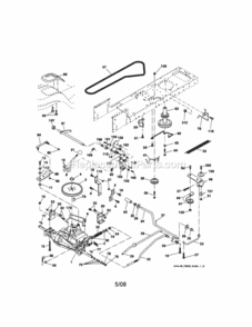 Page C Diagram and Parts List for 917288090  Craftsman Lawn Tractor