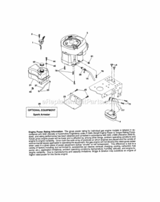 Page D Diagram and Parts List for 917288091  Craftsman Lawn Tractor