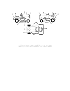 Page G Diagram and Parts List for 917288091  Craftsman Lawn Tractor
