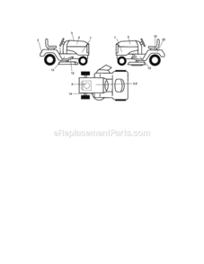 Page G Diagram and Parts List for 917288092  Craftsman Lawn Tractor