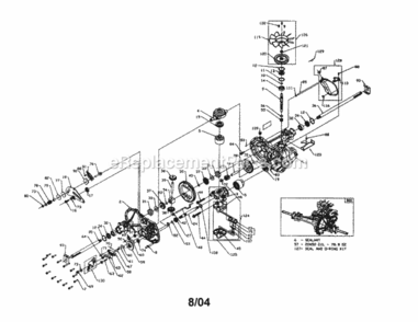 Page L Diagram and Parts List for 917288100  Craftsman Lawn Tractor