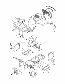Page B Diagram and Parts List for 917288100  Craftsman Lawn Tractor