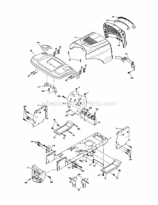 Page B Diagram and Parts List for 917288101  Craftsman Lawn Tractor
