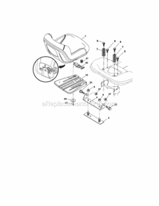 Page E Diagram and Parts List for 917288112  Craftsman Lawn Tractor