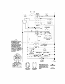 Page K Diagram and Parts List for 917288121  Craftsman Lawn Tractor