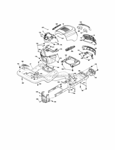 Page B Diagram and Parts List for 917288121  Craftsman Lawn Tractor