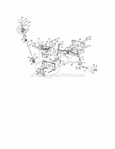 Page E Diagram and Parts List for 917288121  Craftsman Lawn Tractor