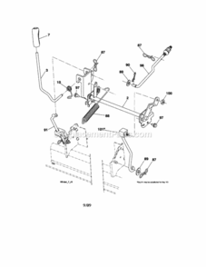 Page J Diagram and Parts List for 917288122  Craftsman Lawn Tractor