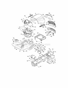 Page B Diagram and Parts List for 917288122  Craftsman Lawn Tractor