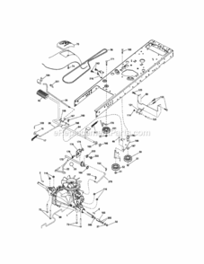 Page C Diagram and Parts List for 917288122  Craftsman Lawn Tractor