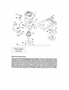 Page D Diagram and Parts List for 917288122  Craftsman Lawn Tractor