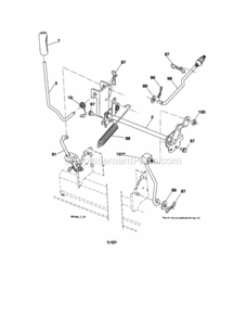 Page J Diagram and Parts List for 917288123  Craftsman Lawn Tractor