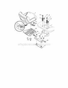 Page F Diagram and Parts List for 917288130  Craftsman Lawn Tractor