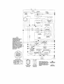 Page K Diagram and Parts List for 917288132  Craftsman Lawn Tractor