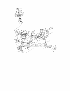 Page E Diagram and Parts List for 917288132  Craftsman Lawn Tractor