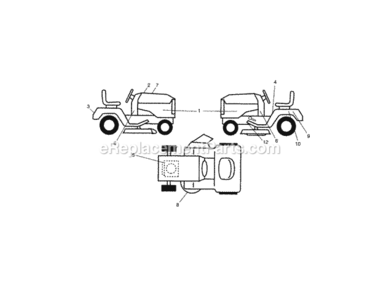 Page F Diagram and Parts List for 917288132  Craftsman Lawn Tractor