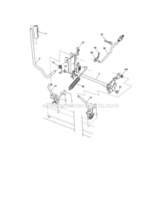 Page H Diagram and Parts List for 917288132  Craftsman Lawn Tractor