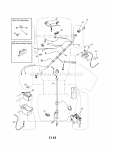 Page A Diagram and Parts List for 917288150  Craftsman Lawn Tractor