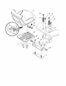 Page F Diagram and Parts List for 917288150  Craftsman Lawn Tractor
