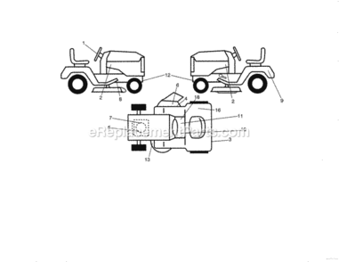 Page G Diagram and Parts List for 917288150  Craftsman Lawn Tractor