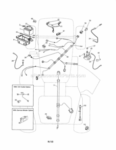 Page A Diagram and Parts List for 917288160  Craftsman Lawn Tractor