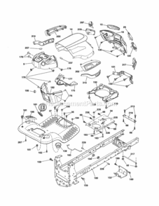Page B Diagram and Parts List for 917288160  Craftsman Lawn Tractor