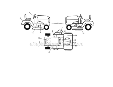 Page G Diagram and Parts List for 917288160  Craftsman Lawn Tractor