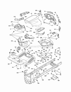 Page B Diagram and Parts List for 917288163  Craftsman Lawn Tractor