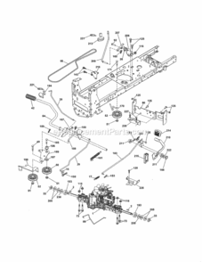 Page C Diagram and Parts List for 917288163  Craftsman Lawn Tractor