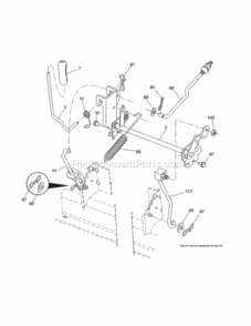 Page G Diagram and Parts List for 917288163  Craftsman Lawn Tractor