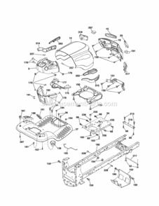Page B Diagram and Parts List for 917288171  Craftsman Lawn Tractor