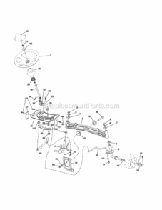 Page E Diagram and Parts List for 917288171  Craftsman Lawn Tractor