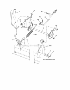 Page G Diagram and Parts List for 917288171  Craftsman Lawn Tractor