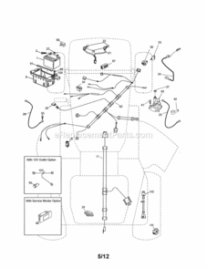 Page A Diagram and Parts List for 917288172  Craftsman Lawn Tractor