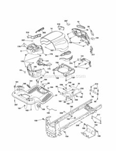Page B Diagram and Parts List for 917288172  Craftsman Lawn Tractor
