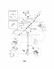 Page A Diagram and Parts List for 917288211  Craftsman Lawn Tractor