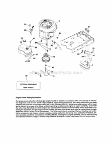 Page D Diagram and Parts List for 917288211  Craftsman Lawn Tractor